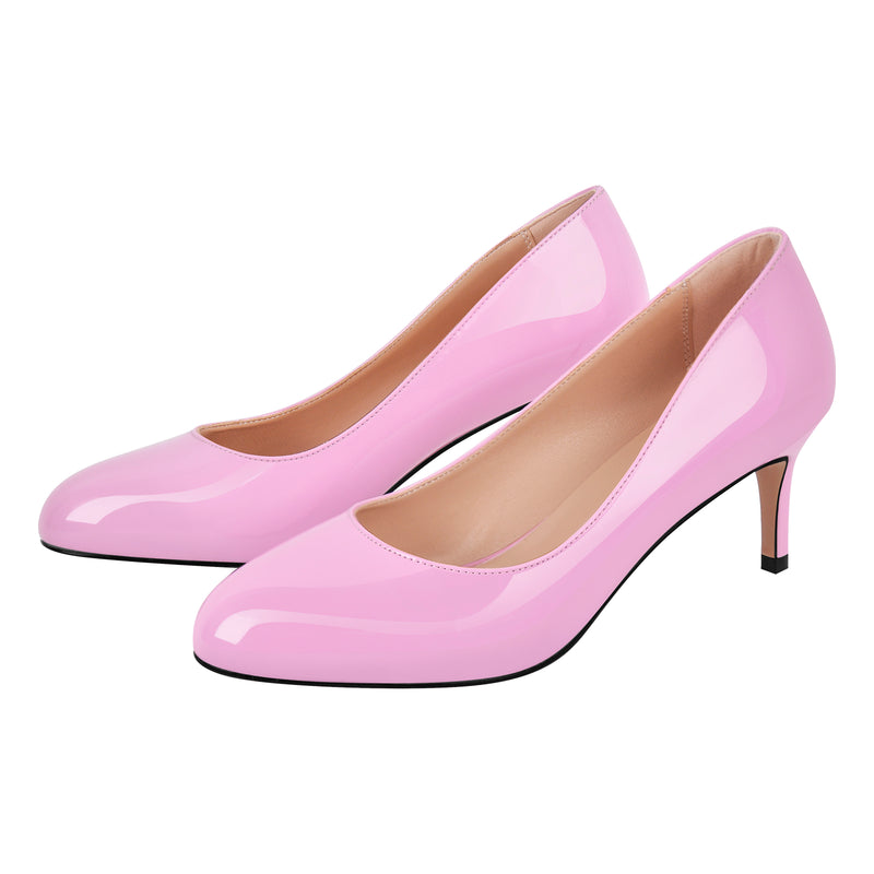 Round Toe Classic Stiletto Pumps