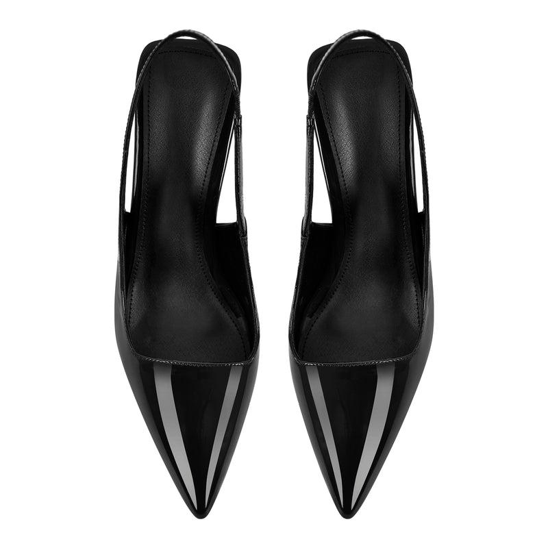 Pointed Toe Stiletto Slingback High Heels