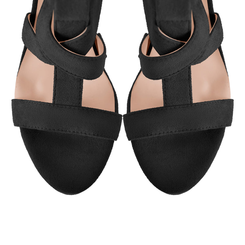 Platform Gladiator Strap Chunky Heel Sandals