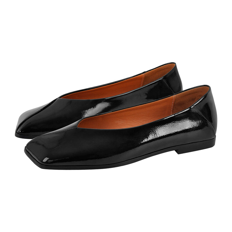 Square Toe Slip-on Flats