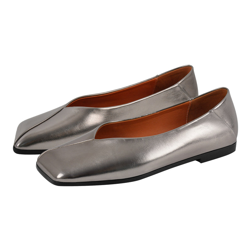 Square Toe Slip-on Flats