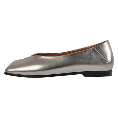 Square Toe Slip-on Flats