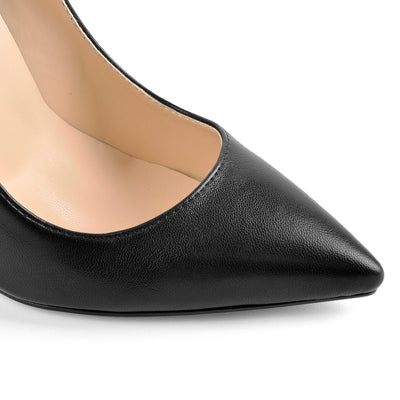 8cm 10cm 12cm Matte Pointed Toe Slip On High Heel Pumps