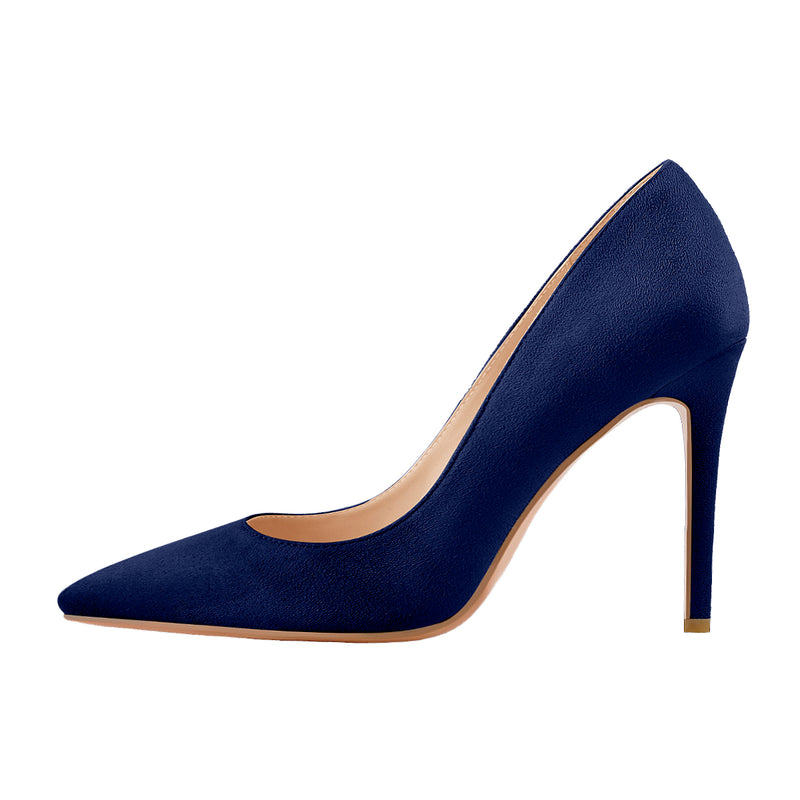 8cm 10cm 12cm Blue Pointed Toe Pumps Classic Stilettos