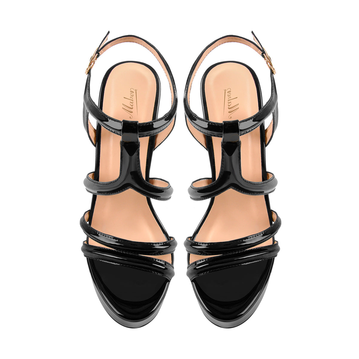 Platform Stilettos Open Toe Ankle Strap Crisscross Sandals – Onlymaker
