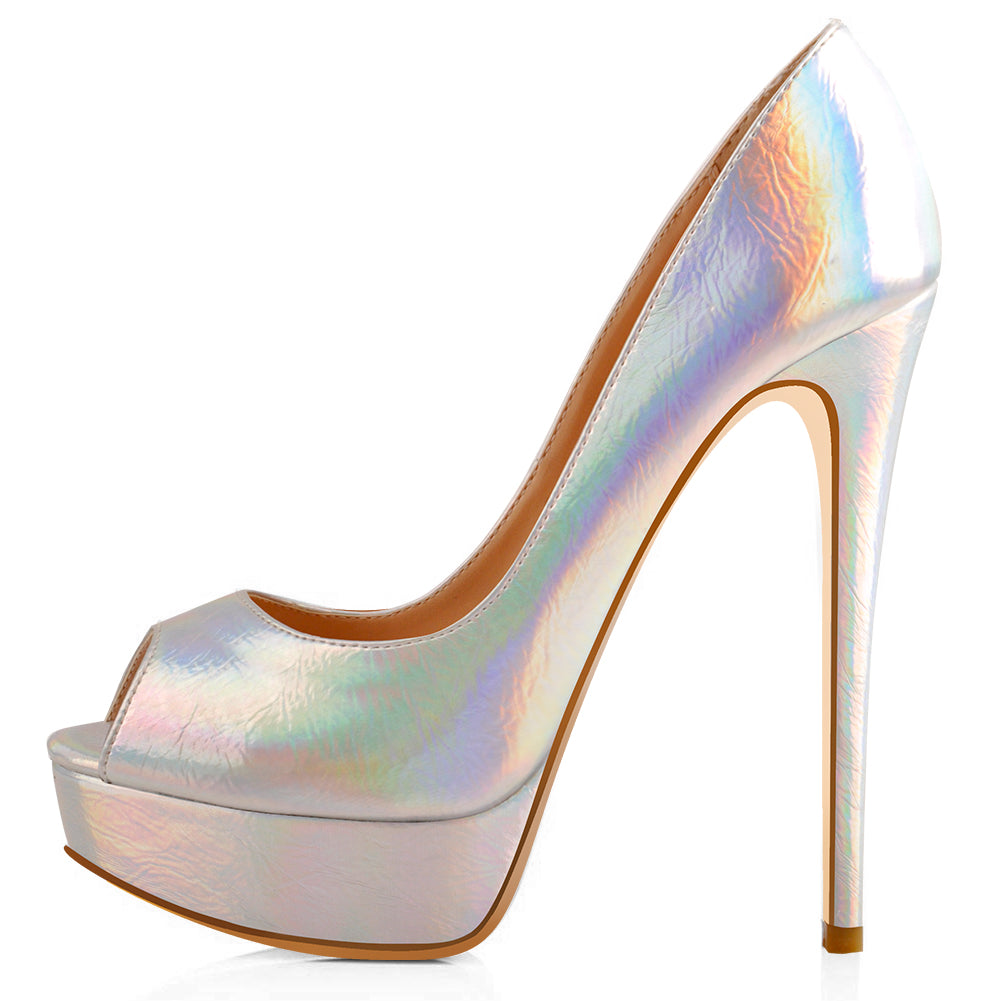 Holographic hotsell high heels